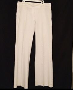 'Fashion Bug' White Stretch Dress Slacks / Pants Size 8